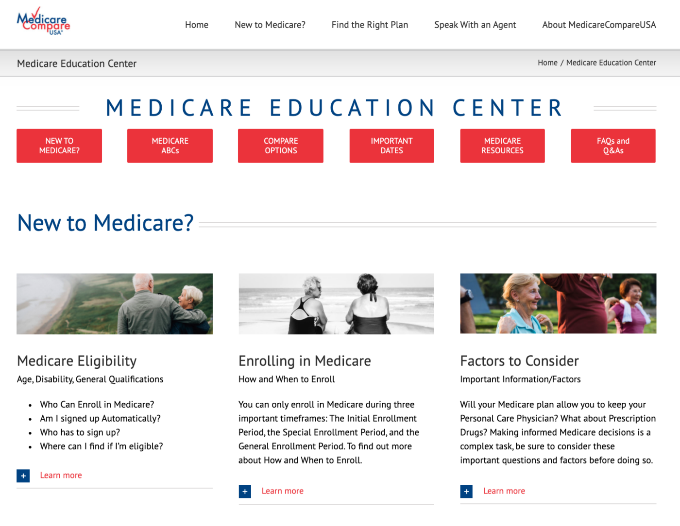 Medicare Education Center screenshot