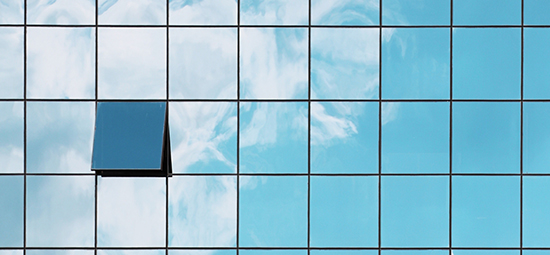 Building reflection clouds
